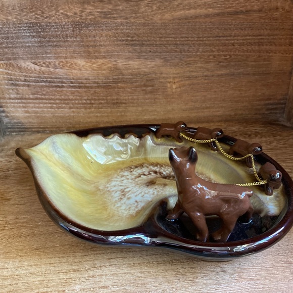Vintage Ashtray-“new” Dead Stock ☠️ Boxer Dog Mama wi a bunch of lil puppies 🐶 - Picture 4 of 6
